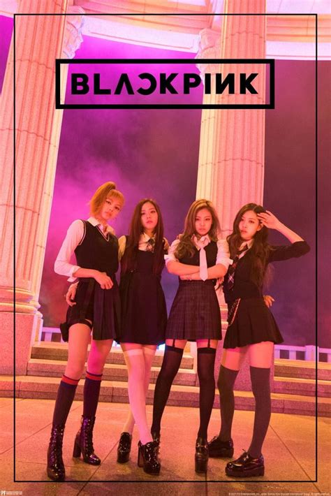 Buy Blackpink Poster Merchandise Columns Group Photo Rose Lisa Jisoo ...