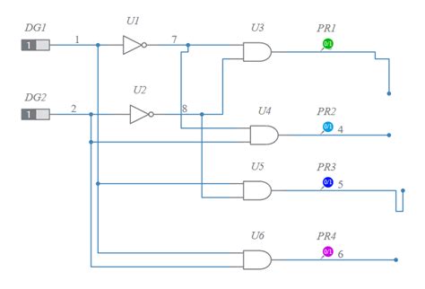 Image result for 2-To-4 Line Decoder