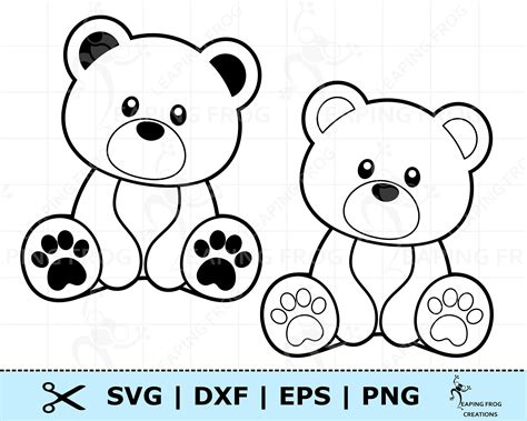 Outline Teddy Bear Clipart | ubicaciondepersonas.cdmx.gob.mx