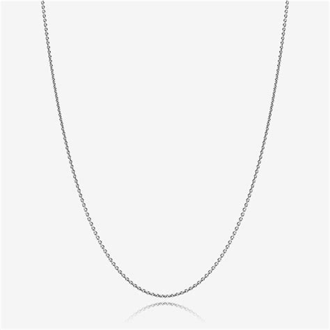 Pandora Classic Cable Chain Necklace Online Sale - Silver Charm Pendants