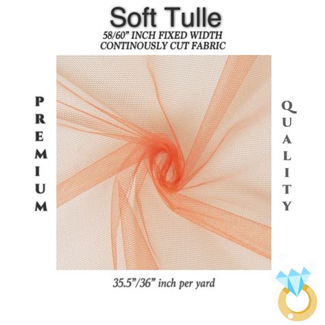 PREMIUM SOFT SILK TULLE FABRIC CUSTOM CUTTING Per Yard Fixed 60" Width ...