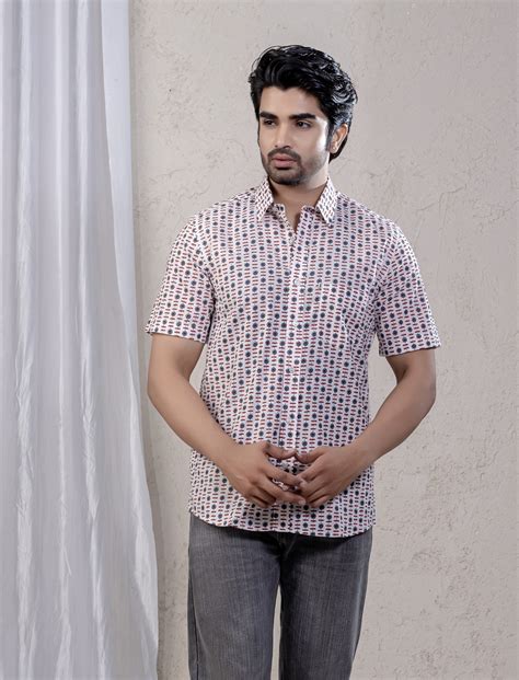 Cotton Printed Half Sleeves Shirt – Gulabchand Prints