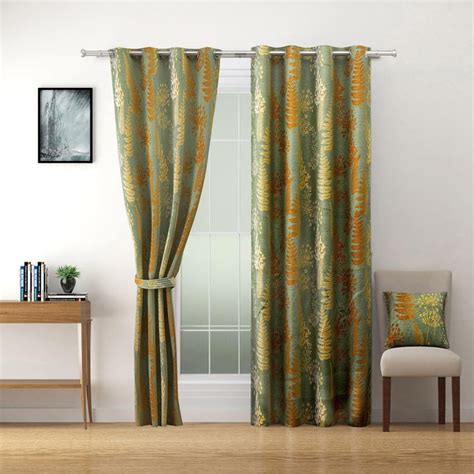 Buy SWAYAM Sigma Printed Blackout Door Curtain from Swayam at just INR ...