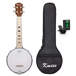 Kmise Banjo Ukulele 4 String Banjo lele Ukelele Uke Concert 23 Inch ...