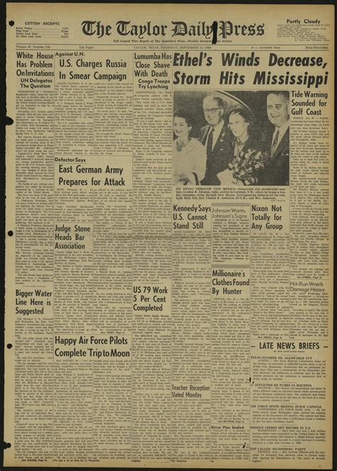 The Taylor Daily Press (Taylor, Tex.), Vol. 47, No. 230, Ed. 1 Thursday ...