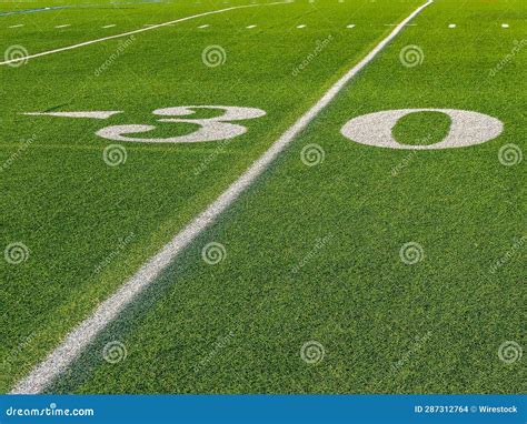 Yards Sign of an American Football Field Stock Photo - Image of ...