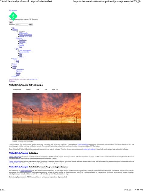 Critical Path Solved Examples 的图像结果