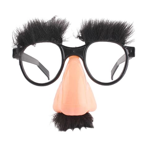 Fovolat Glasses, Eyebrows and Mustache Big Nose Glasses, Funny ...