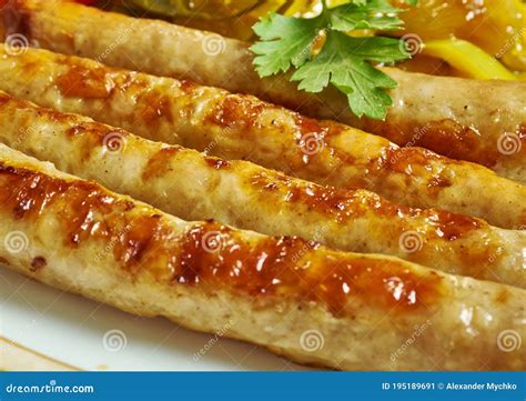 Salchicha Gloucester En Inglés Imagen de archivo - Imagen de asador ...