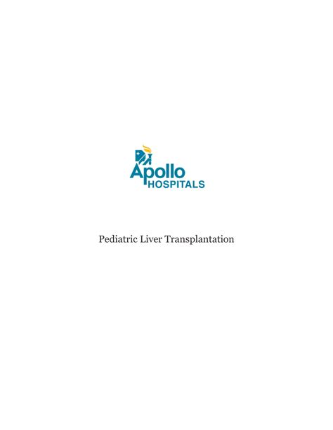 Pediatric Liver Transplantation | PDF