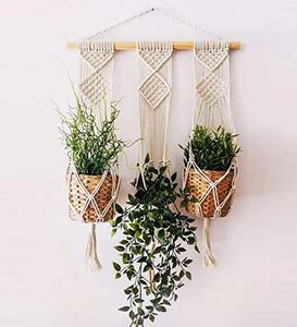 RAJDEEP COLLECTION Wall Hanging Shelf Modern Chic Woven Macrame ...