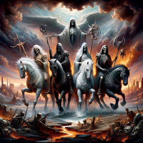 The Four Horseman of the Apocalypse - AI Generated Artwork - NightCafe ...