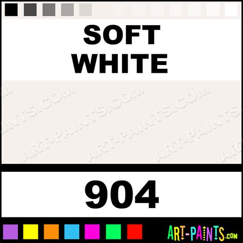 Soft White Decorative Acrylic Paints - 904 - Soft White Paint, Soft ...