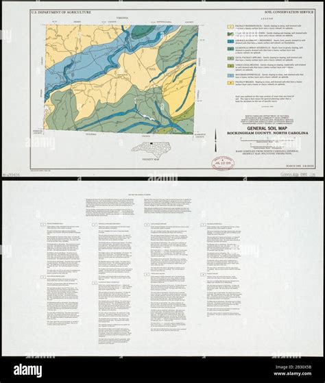 General soil map, Rockingham County, North Carolina Stock Photo - Alamy
