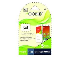 OOBOO 16GB Class 10 Micro SDHC Memory Card-Speed UP to 48 MB/S: Buy ...