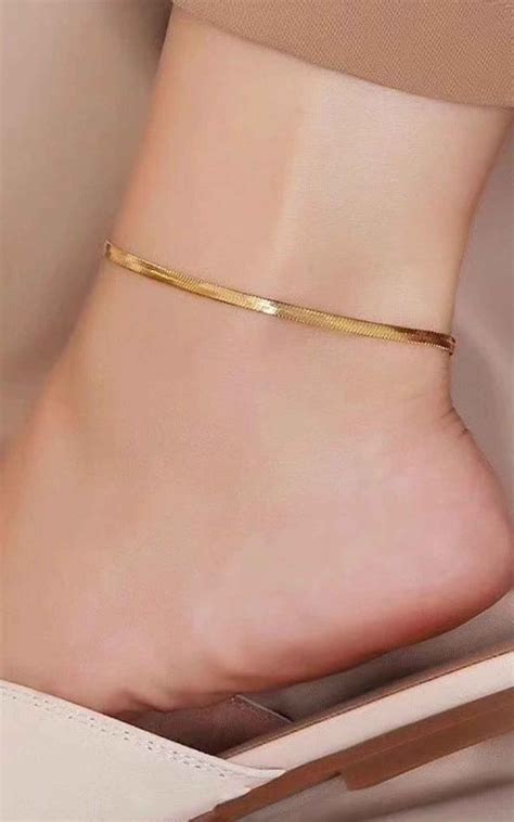 Snake chain Anklet – Hira Jewellery