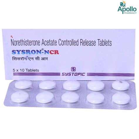 Sysron-NCR Tablet 10's Price, Uses, Side Effects, Composition - Apollo ...