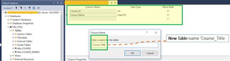 SQL Drop and Create Table 的图像结果