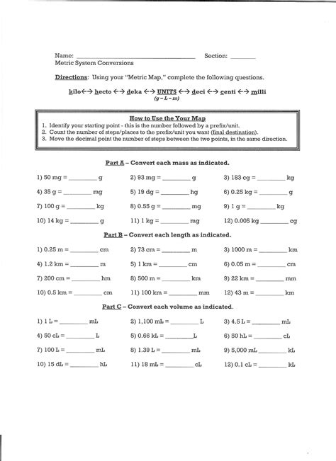 Image result for Metric Conversion Worksheet