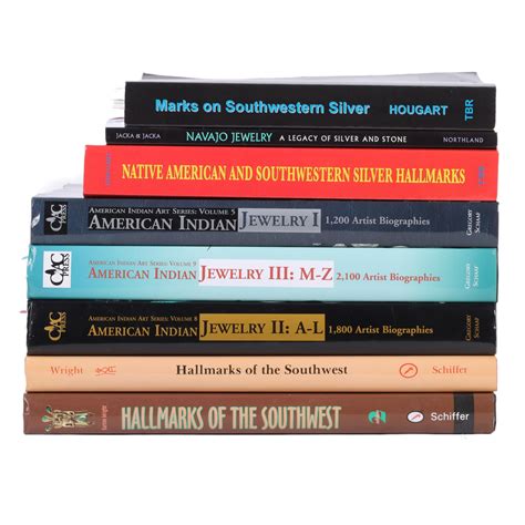 Lot - Eight Navajo, Native American, Southwestern Jewelry, silver ...