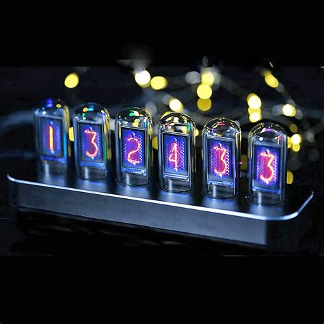 IPS Nixie Tubes Table Clock