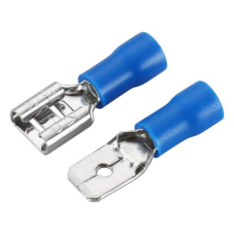 Baomain 1/4" Male & Female Quick disconnects Vinyl Insulated Spade Wire ...