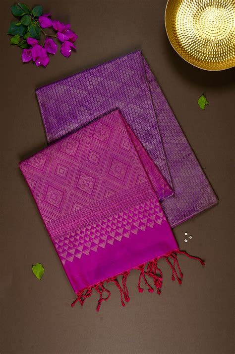 Royal Purple Soft Silk Saree – Palam Silks