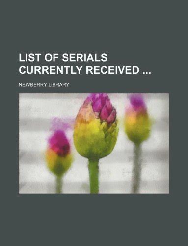 List of Serials Currently Received : Amazon.in: Books