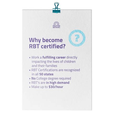 RBT Certification Course – ABA Source Store