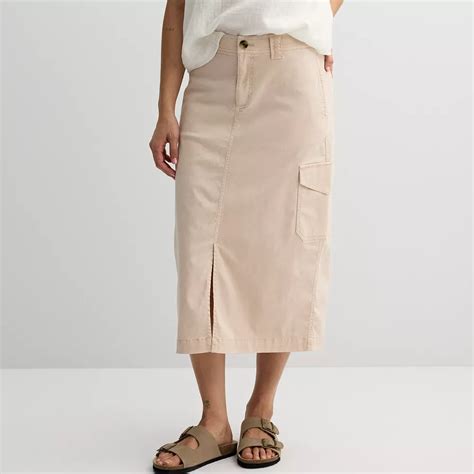 Women's Sonoma Goods For Life® Cargo Midi Skirt