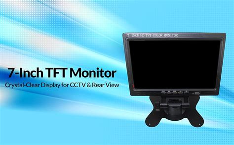 PARUHT 7 Inch TFT Monitor LCD Screen Display with VGA AV HDMI Input for ...