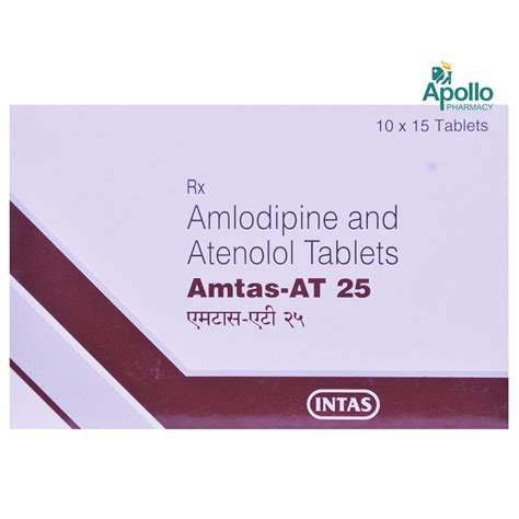 Amtas-AT 25 Tablet 15's Price, Uses, Side Effects, Composition - Apollo ...