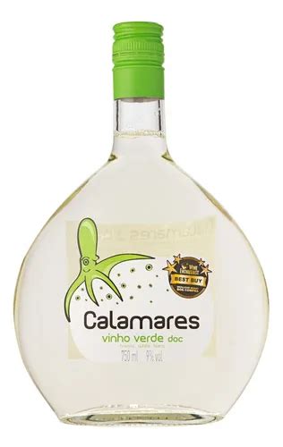 Vinho Portugu&ecirc;s Branco Calamares Vinho Verde Garrafa 750ml | MercadoLivre