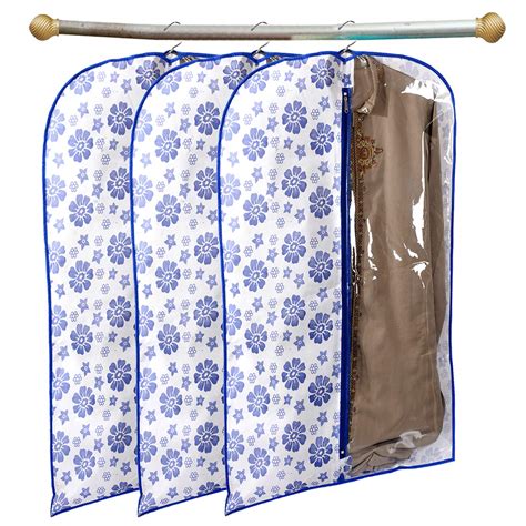 Kuber Industries Exclusive Flower Printed 3 Pieces Half Transparent Non ...