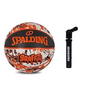 Spalding Graffiti Symbols Rubber Basketball Ball NBA Outdoor Ball for ...