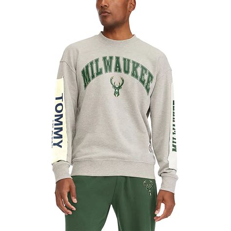 Tommy Jeans Milwaukee Bucks James Patch Pullover Sweatshirt | Academy
