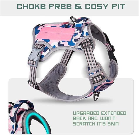 Buy BUMBIN Tactical Dog Harness for Large Medium Small Dogs No Pull ...