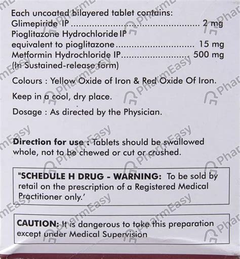 Tripride Lv 2 Strip Of 15 Tablets: Uses, Side Effects, Price, Dosage ...