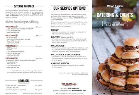 Wood Ranch Catering Menu Camarillo at Amy Browning blog
