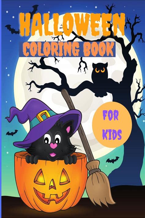 Halloween Coloring Book For Kids : With 48 Spooky Cute Illustrations ...