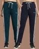 Buy Teal & Navy Track Pants for Women by Christy World X AG Online ...