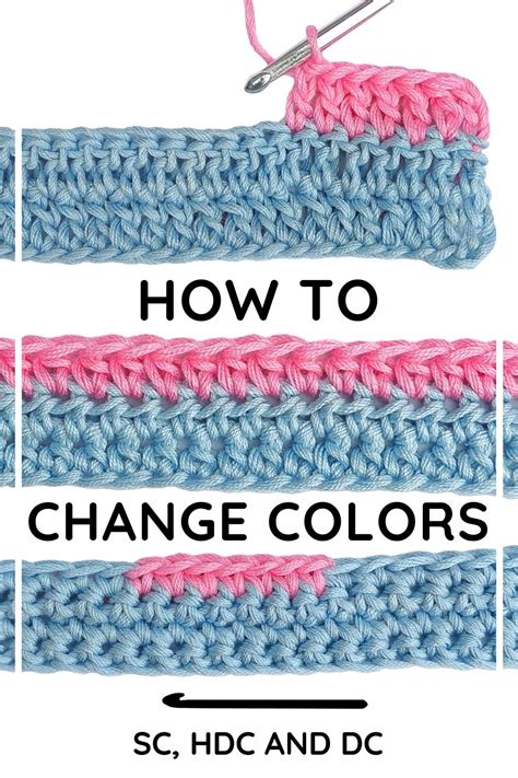 Image result for Crochet Color Change