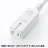 TAP-EX34-10WN 電源延長コード サンワサプライ 3口 ホワイト色 TAP-EX34-10WN - 【通販モノタロウ】