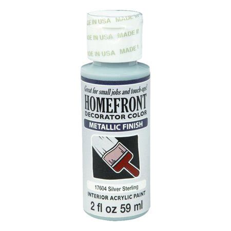 Homefront Homefront Metallic Silver Sterling Hobby Paint 2 oz 17604 | Zoro