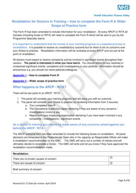 Fillable Online oxforddeanery nhs Revalidation for Doctors in Training ...