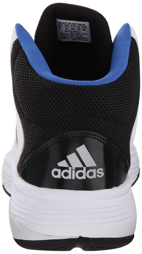 Buy adidas NEO Men's Cloudfoam Ilation Mid Basketball Shoe,White/Black ...