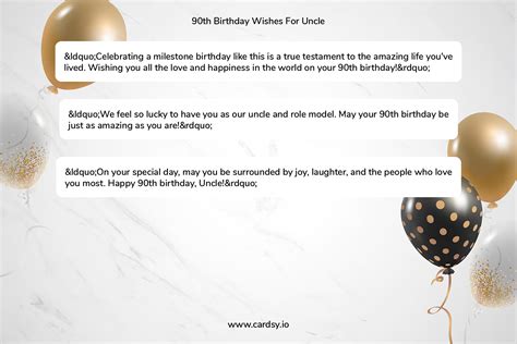 90th Birthday Cards For Uncle