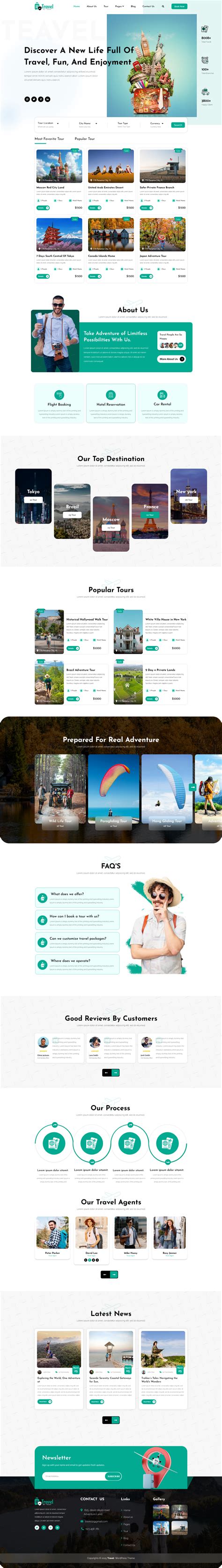 Vacation WordPress Theme– With Stunning Travel Layouts