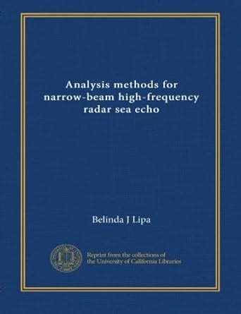 Analysis methods for narrow-beam high-frequency radar sea echo : Amazon ...