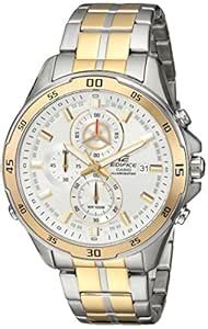 Casio Men's Edifice Quartz Watch with Stainless-Steel Strap, Two Tone ...